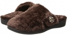 Dark Brown VIONIC with Orthaheel Technology Gemma Luxe Slipper for Women (Size 6)