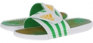 Core White/Vivid Green adidas adissage Brazil for Men (Size 7)
