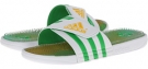 Core White/Vivid Green adidas adissage Brazil for Men (Size 6)