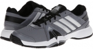 Grey/Silver Metallic/Black adidas Barricade Team 3 for Men (Size 8)