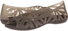 Espresso/Espresso Crocs Adrina III Peep Toe Flat for Women (Size 8)