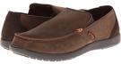 Espresso/Espresso Crocs Santa Cruz Leather Loafer for Men (Size 9)