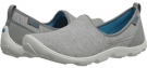 Light Grey/White Crocs Duet Busy Day Heather Skimmer for Women (Size 5)