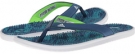 Vista Blue/White/Vivid Mint adidas Adissage Thong w/ Graphic for Women (Size 6)