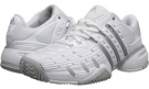 Core White/Clear Onix/Silver Metallic adidas Barricade V Classic for Women (Size 6)