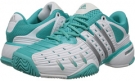 Core White/Silver Metallic/Vivid Mint adidas Barricade V Classic for Women (Size 6.5)