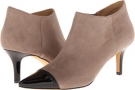 Dark Nude Kid Suede/Black Embossed Leather/Patent Leather Trotters Alana for Women (Size 10.5)