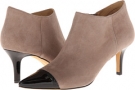 Dark Nude Kid Suede/Black Embossed Leather/Patent Leather Trotters Alana for Women (Size 6.5)