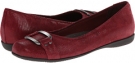 Dark Red Patent Suede Lizard Leather Trotters Sizzle for Women (Size 5)
