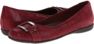 Dark Red Patent Suede Lizard Leather Trotters Sizzle for Women (Size 7)