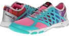 Electro Pink/Timeless Teal/Metallic Silver/White/Whisper Blue Reebok One Trainer 2.0 for Women (Size 6)