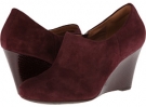 Burgundy Suede Clarks England Purity Frost for Women (Size 8)