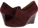 Burgundy Suede Clarks England Purity Frost for Women (Size 5)