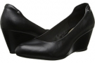 Black Leather Hush Puppies Bella Setti for Women (Size 7)