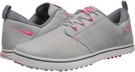 Pure Platinum/Hyper Pink/Cool Grey Nike Golf Lunaradapt for Women (Size 9)