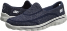 Navy/Gray SKECHERS Performance Go Walk 2 - Supersock for Women (Size 6)