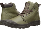 Olive Drab/Chocolate Palladium Pampa Hi Cuff Lea for Men (Size 8)