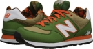 Green/Orange New Balance Classics ML574 - Camping Collection for Men (Size 17)