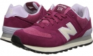 Burgundy New Balance Classics WL574 - Pennant Collection for Women (Size 7)