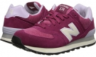 Burgundy New Balance Classics WL574 - Pennant Collection for Women (Size 10)