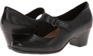 Black Leather Clarks England Sugar Palm for Women (Size 5.5)