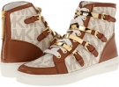 Vanilla Mk Sig Pvc/Nappa MICHAEL Michael Kors Kimberly High Top for Women (Size 7)