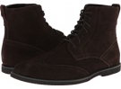 Dark Brown Suede Calvin Klein Fields for Men (Size 10.5)