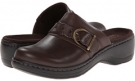 Brown Leather Clarks England Hayla Titan for Women (Size 6)