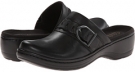 Black Leather Clarks England Hayla Titan for Women (Size 6)