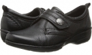 Black Leather Clarks England Gaberly Panama for Women (Size 6.5)