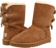 Chestnut UGG Bailey Bow Corduroy for Women (Size 11)