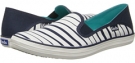 White/Navy Keds Crash Back Pop Stripe for Women (Size 8.5)