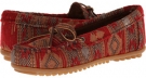 Red Fabric Minnetonka Baja Moc for Women (Size 6.5)