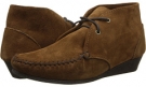 Dusty Brown Suede Minnetonka Chukka Wedge Bootie for Women (Size 7)