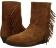 Minnetonka Side Fringe Wedge Boot Size 8