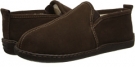 Chocolate Suede Minnetonka Pile Lined Romeo Slipper for Men (Size 12)