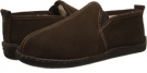 Chocolate Suede Minnetonka Pile Lined Romeo Slipper for Men (Size 11)