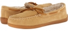 Tan Suede Minnetonka Pile Lined Hardsole for Men (Size 9)