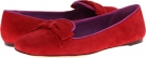 Cardinal Red Suede Johnston & Murphy Riley Bow Slipper for Women (Size 7)