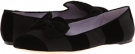 Black Stripe Flock Johnston & Murphy Riley Bow Slipper for Women (Size 9.5)