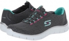 Charcoal/Green SKECHERS Empire for Women (Size 7)