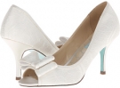 Ivory Fabric Blue by Betsey Johnson Hope for Women (Size 8.5)