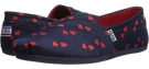 Navy/Red BOBS from SKECHERS Bobs Plush - Jaq-Heart for Women (Size 7)
