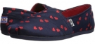 Navy/Red BOBS from SKECHERS Bobs Plush - Jaq-Heart for Women (Size 6)