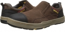 Espresso Smooth Suede Caterpillar Brode Slip On Steel Toe for Men (Size 8)