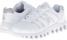 White/Silver K-Swiss Grancourt II Slip Resistant for Men (Size 6.5)