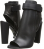 Black Macho Calf/Stretch Nappa Vince Brigham for Women (Size 9.5)