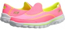 Hot Pink/Lime SKECHERS Performance Go Walk 2 for Women (Size 9)