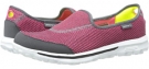 Charcoal/Pink SKECHERS Performance Go Walk - Rival for Women (Size 5)