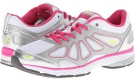 White/Chrome Silver/Pink Scorch/Lime Shock Ryka Fanatic Plus for Women (Size 5.5)
